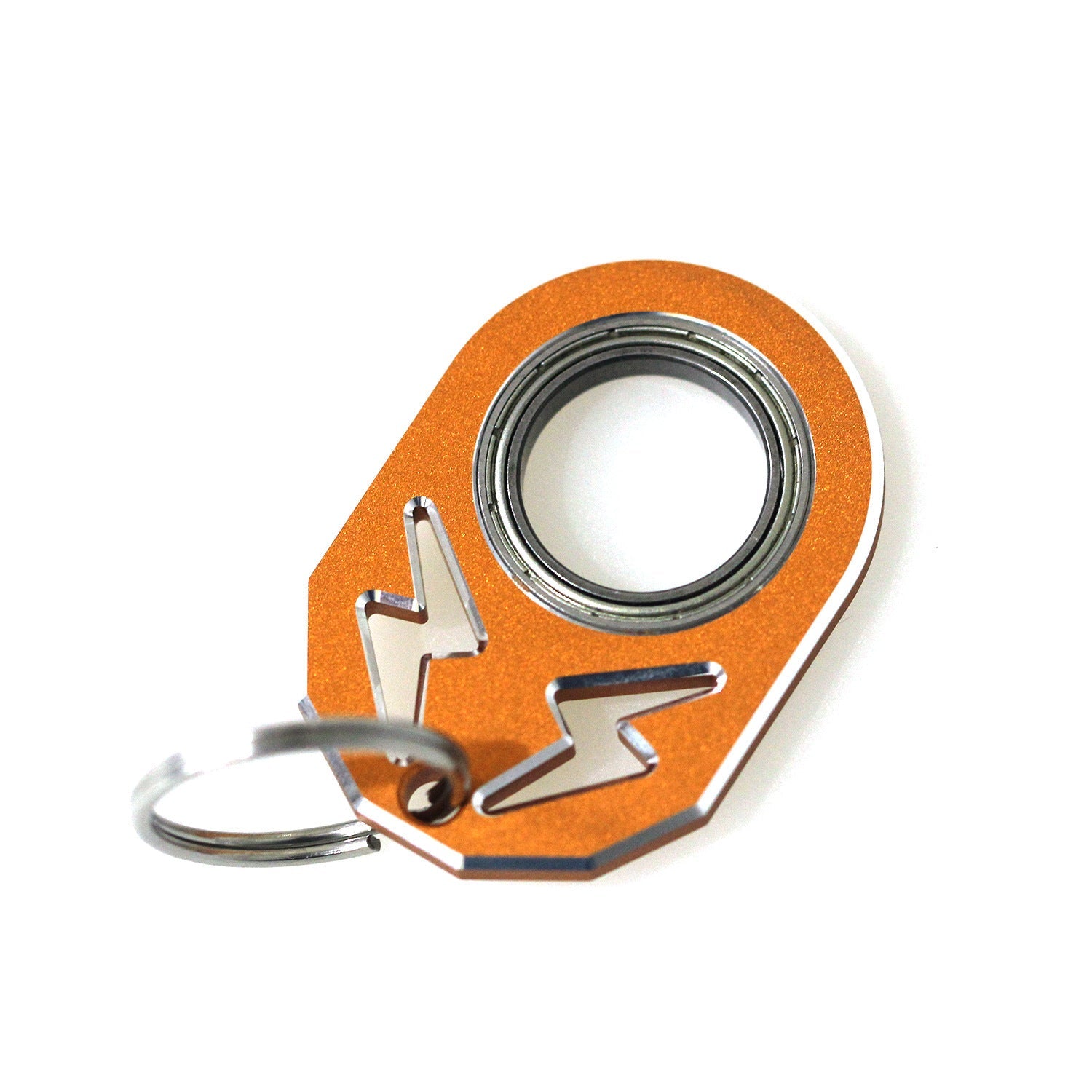 Wholesale Aluminum Alloy Unzip Rotary Keychain Spinners